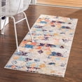 thumbnail image 1 of Unique Loom Vivid Collection Area Rug - Chennai (2' 7" x 12' Runner Ivory/Blue), 1 of 7