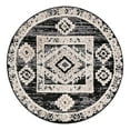 thumbnail image 1 of Unique Loom Cherokee Collection Area Rug - Boone (4' Round Fossil Gray/Black), 1 of 11