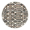 thumbnail image 1 of Unique Loom Cherokee Collection Area Rug - Clemson (4' Round Rust Multi/Ivory), 1 of 11