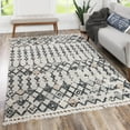 thumbnail image 1 of Unique Loom Cherokee Collection Area Rug - Clemson (7' 10" x 10' Rectangle Sand/Ivory), 1 of 12