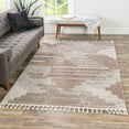 thumbnail image 1 of Unique Loom Cherokee Collection Area Rug - Henderson (4' x 6' Rectangle Sand/Ivory), 1 of 11