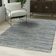 thumbnail image 1 of Unique Loom Chindi Chevron Collection Area Rug - Claire (5' 1" x 8' Rectangle Denim/Light Blue), 1 of 7