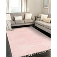 thumbnail image 1 of Unique Loom Chindi Cotton Collection Area Rug - Briah (7' 1" x 10' Rectangle Rose/Ivory), 1 of 7