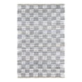 thumbnail image 1 of Unique Loom Chindi Cotton Collection Area Rug - Checkered (4' 1" x 6' 1" Rectangle Ivory/Gray), 1 of 9