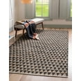 thumbnail image 1 of Unique Loom Chindi Jute Collection Area Rug (10' x 14' 1" Rectangle Black/Natural), 1 of 7