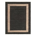 thumbnail image 1 of Unique Loom Chindi Jute Collection Area Rug (10' x 14' 1" Rectangle Black/Navy Blue), 1 of 12
