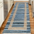 thumbnail image 1 of Unique Loom Chindi Jute Collection Area Rug (2' 2" x 6' 1" Runner Natural/Ivory), 1 of 7