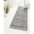 thumbnail image 1 of Unique Loom Chindi Jute Collection Area Rug (2' 7" x 10' Runner Navy Blue), 1 of 6