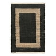 thumbnail image 1 of Unique Loom Chindi Jute Collection Area Rug (2' x 3' 1" Rectangle Black/Navy Blue), 1 of 12