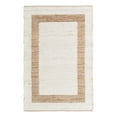 thumbnail image 1 of Unique Loom Chindi Jute Collection Area Rug (4' 1" x 6' 1" Rectangle White and Natural/Natural), 1 of 11