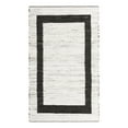 thumbnail image 1 of Unique Loom Chindi Jute Collection Area Rug (5' 1" x 8' Rectangle White and Black/Black), 1 of 8
