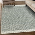 thumbnail image 1 of Unique Loom Chindi Trellis Collection Area Rug - Sand (2' x 3' 1" Rectangle Gray/Ivory), 1 of 7