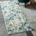 thumbnail image 1 of Unique Loom Chromatic Collection Area Rug - Champagne (2' 2" x 6' Runner Light Blue/Blue), 1 of 7