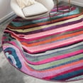 thumbnail image 1 of Unique Loom Chromatic Collection Area Rug - Destin (8' Round Multi/Blue), 1 of 7