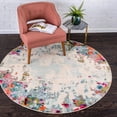 thumbnail image 1 of Unique Loom Chromatic Collection Area Rug - Joyous (8' Round Multi/Blue), 1 of 7