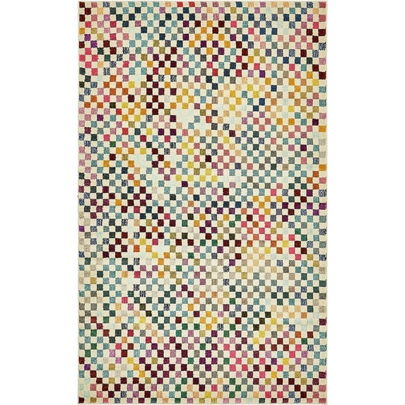 Unique Loom Palm Bay Chromatic Rug, Multi (5' 0 x 8' 0)