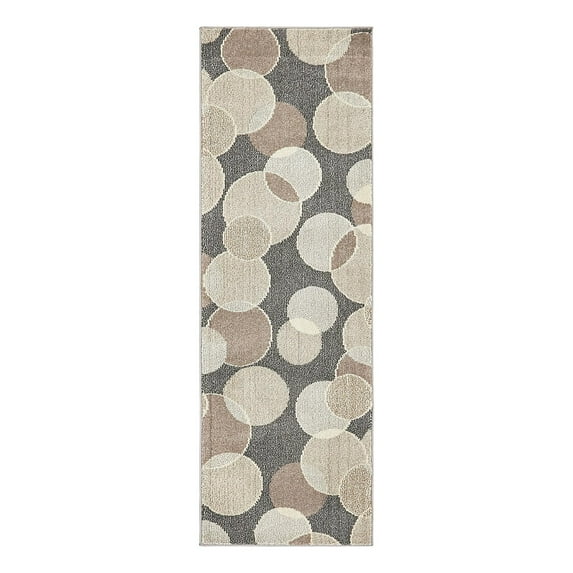 Unique Loom Chromatic Collection Area Rug - Seaside (2' 2" x 6' 9" Runner Gray/Beige)