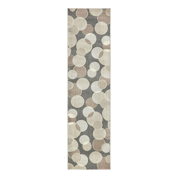 Unique Loom Chromatic Collection Area Rug - Seaside (2' 7" x 10' Runner Gray/Beige)