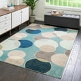thumbnail image 1 of Unique Loom Chromatic Collection Area Rug - Seaside (4' 1" x 6' 1" Rectangle Blue/Beige), 1 of 7