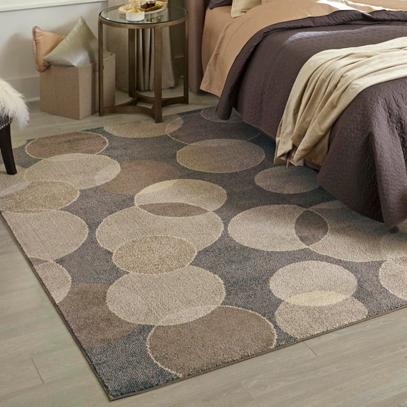 Unique Loom Chromatic Collection Area Rug - Seaside (5' 1" x 8' Rectangle Gray/Beige)