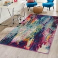 thumbnail image 1 of Unique Loom Chromatic Collection Area Rug - Sunset (4' 1" x 6' 1" Rectangle Multi/Black), 1 of 6