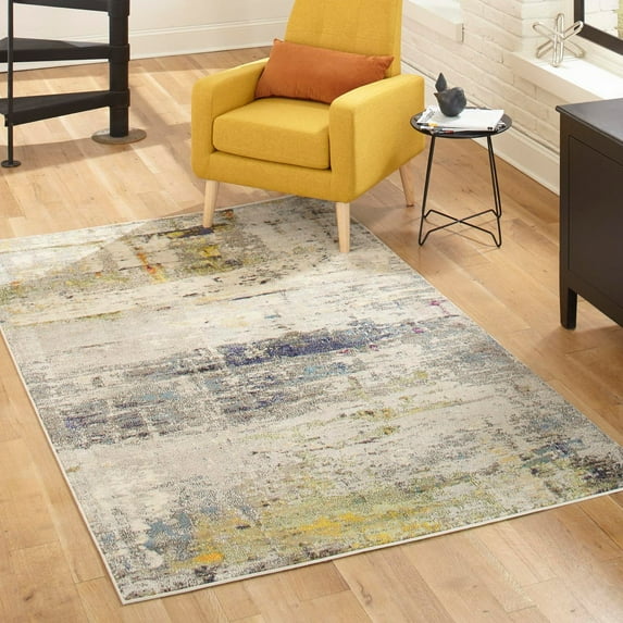 Unique Loom Chromatic Collection Area Rug - Urban (10' 6" x 16' 5" Rectangle Gray/Beige)