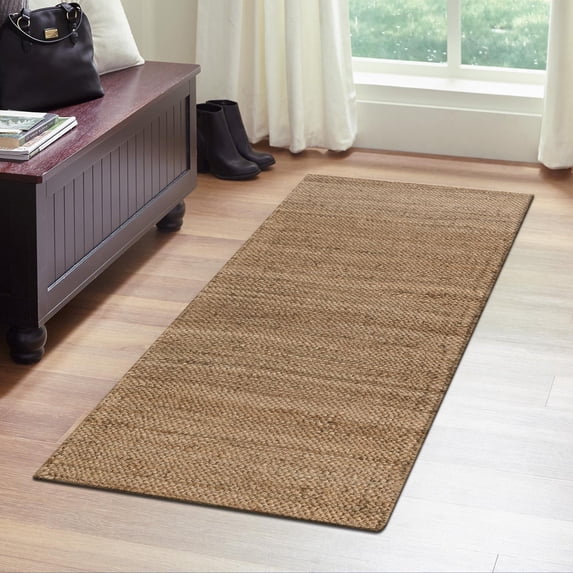 Unique Loom Chunky Jute Collection Area Rug - Amanda (2' 7" x 6' 1" Runner Natural)