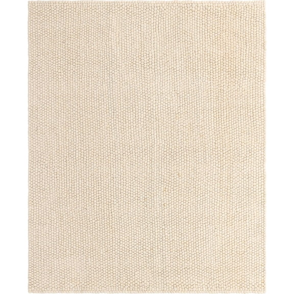 Unique Loom Cloud Felt Ball Rug , 8' 0" x 10' 0" ,Ivory