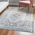 thumbnail image 1 of Unique Loom Charm Collection Area Rug - Clover (9' x 12' 2" Rectangle Gray/Red), 1 of 7