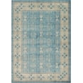 thumbnail image 1 of Unique Loom Color Bordered Traditional Area Rugs, Blue, 1 of 8