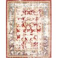 thumbnail image 1 of Unique Loom Color Bordered Traditional Area Rugs, Red, 1 of 6
