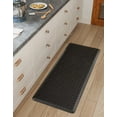 thumbnail image 1 of Unique Loom Comfort Mat Collection - Diamonds (2' x 5' Rectangle Black), 1 of 5