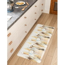 Unique Loom Comfort Mat Collection - Flowers (2'  x 5' Rectangle Multi/Black)