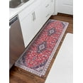 thumbnail image 1 of Unique Loom Comfort Mat Collection - Mashad (2'  x 5' Rectangle Red/Ivory), 1 of 5