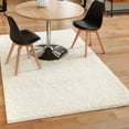 thumbnail image 1 of Unique Loom Comfort Solid Shag Collection Area Rug - Solace (2' 2" x 3' 1" Rectangle Snow White), 1 of 7