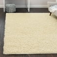 thumbnail image 1 of Unique Loom Comfort Solid Shag Collection Area Rug - Solace (7' Square Pure Ivory), 1 of 7