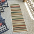 thumbnail image 1 of Unique Loom Baja Outdoor Collection Area Rug - Coronado (2' x 5' 11" Runner Multi/Ivory), 1 of 7