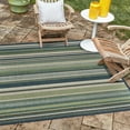 thumbnail image 1 of Unique Loom Baja Outdoor Collection Area Rug - Coronado (7' 10" Square Blue/Ivory), 1 of 7