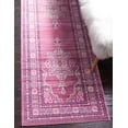 thumbnail image 1 of Unique Loom D'Amore Austin Rug Pink/Beige 2' 7" x 10' Runner Floral Bohemian Perfect For Bathroom Hallway Mud Room Laundry Room, 1 of 7