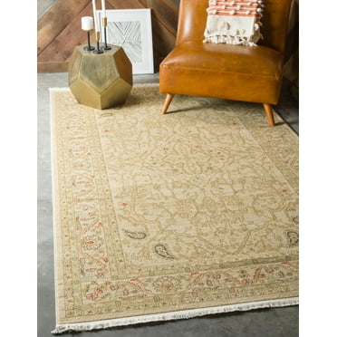 Unique Loom Daisy Edinburgh Rug , 7' 1" x 10' 0" ,Cream