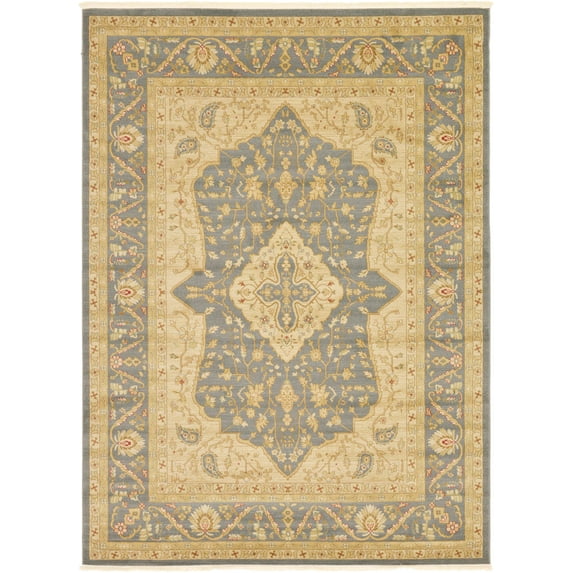 Unique Loom Daisy Edinburgh Vintage Floral Area Rug or Runner
