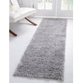 thumbnail image 1 of Unique Loom Davos Shag Collection Area Rug - Solid (2' 7" x 20' Runner Sterling), 1 of 6