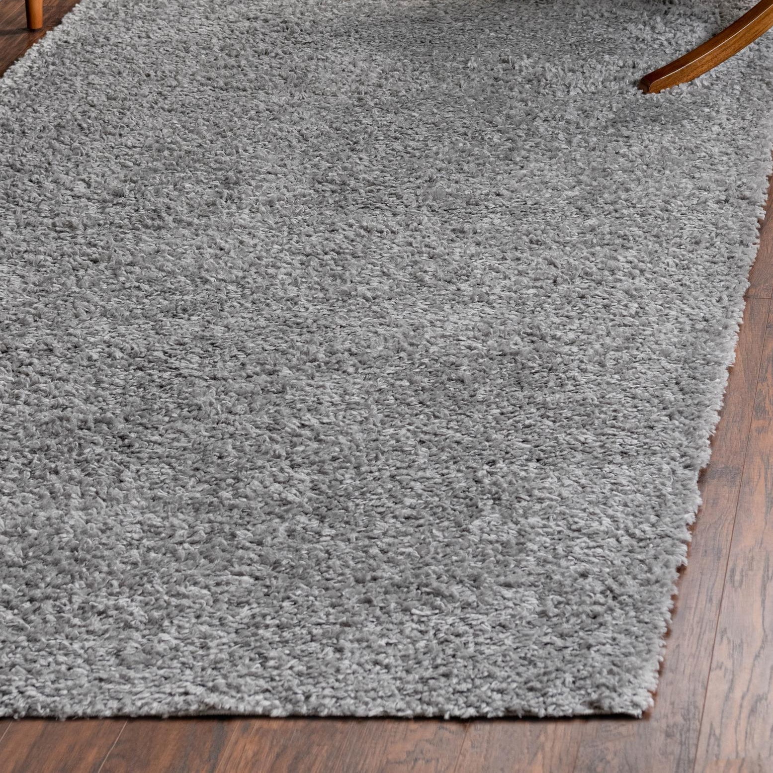 Sterling Gray Shag Rectangular Indoor Easy-Care Rug