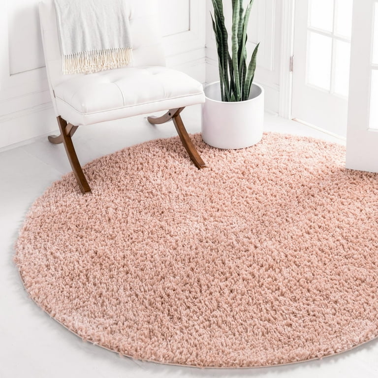 Unique Loom White 10 ft. x 14 ft. 1 in. Davos Shag Solid Area Rug
