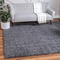 thumbnail image 1 of Unique Loom Davos Shag Collection Area Rug - Solid (7' 1" Square Peppercorn), 1 of 6