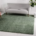 thumbnail image 1 of Unique Loom Davos Shag Collection Area Rug - Solid (7' 1" Square Sage), 1 of 7