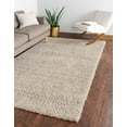 thumbnail image 1 of Unique Loom Davos Shag Collection Area Rug - Solid (7' 10" x 11' Rectangle Linen), 1 of 7