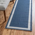 thumbnail image 1 of Unique Loom Decatur Collection Area Rug - Border (2' x 7' 10" Runner Navy Blue/Ivory), 1 of 7