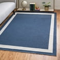 thumbnail image 1 of Unique Loom Decatur Collection Area Rug - Border (6' 4" x 9' Rectangle Navy Blue/Ivory), 1 of 7