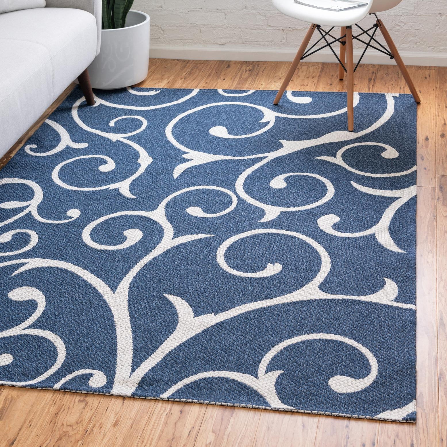 Unique Loom Decatur Collection Area Rug - Scroll (2' 2